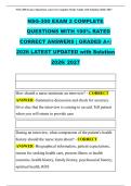 NSG-300 EXAM 2 COMPLETE  QUESTIONS WITH 100&percnt; RATED  CORRECT ANSWERS &vert; GRADED A&plus;&vert;  2026 LATEST UPDATED with Solution  2026&sol; 2027  
