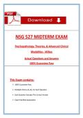 Wilkes NSG 527 Midterm Exam &lpar;Latest 2026 &sol; 2027&rpar; Questions and Answers with Verified Rationales&comma; 100&percnt; Guarantee Pass