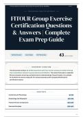 FITOUR Group Exercise Certification Questions & Answers Complete Exam Prep Guide