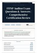 FITSP Auditor Exam Questions & Answers Comprehensive Certification Review