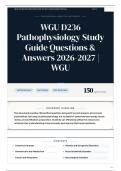 WGU D236 Pathophysiology Exam Preparation Bundle