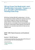 NR 545 Exam Test Bank 2026&ndash;2027 &NewLine;Chamberlain University &vert; Exams 1&comma; 2 &NewLine;& 3 &vert; 300 Q&A with Rationales &vert; &NewLine;Nursing Exam Prep