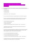 NUR1020 Final Practice Study Questions and Correct Answers 2026 Updated&period;