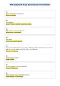 NHIE Study Guide Actual Questions and Correct Answers&NewLine;