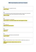 NHIE Actual Questions and Correct Answers