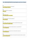 FULL NHIE EXAM PRACTICE Actual Questions and Correct Answers