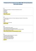 Professional Home Inspector Exam NHIE TREC &num;2 Actual Questions&NewLine;and Correct Answers