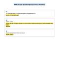 NHIE Actual Questions and Correct Answers