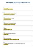 NHIE TEST PREP Actual Questions and Correct Answers