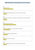 NHIE Test Prep-Part 2 Actual Questions and Correct Answers