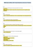 NHIE Site Conditions 2021 Actual Questions and Correct Answers