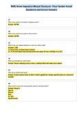 NHIE Home Inspection Manual Structural - Floor System Actual&NewLine;Questions and Correct Answers