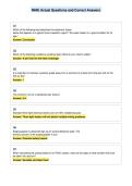 NHIE Actual Questions and Correct Answers