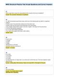 NHIE Structural Practice Test Actual Questions and Correct Answers