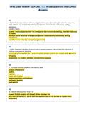 NHIE Exam Review- 2024 Unit 1 & 2 Actual Questions and Correct&NewLine;Answers