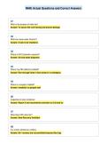 NHIE Actual Questions and Correct Answers