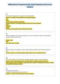 NHIE Exterior Components 2021 Actual Questions and Correct&NewLine;Answers