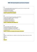 NHIE 100 Actual Questions and Correct Answers