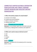 Connecticut Limited Electrical Contractor Exam Questions and Correct Answers &ndash; Comprehensive Practice Test & Study Guide