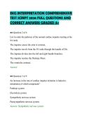EKG INTERPRETATION COMPREHENSIVE&NewLine;TEST SCRIPT 2026 FULL QUESTIONS AND&NewLine;CORRECT ANSWERS GRADED A&plus;&NewLine;