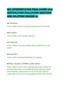 EKG INTERPRETATION FINAL PAPER 2026&NewLine;CERTIFICATION EVALUATION QUESTIONS&NewLine;AND SOLUTIONS GRADED A&plus;