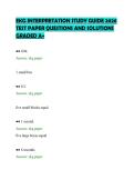 EKG INTERPRETATION STUDY GUIDE 2026&NewLine;TEST PAPER QUESTIONS AND SOLUTIONS&NewLine;GRADED A&plus;