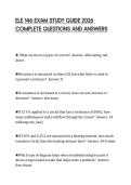 ELE 146 EXAM STUDY GUIDE 2026&NewLine;COMPLETE QUESTIONS AND ANSWERS&NewLine;