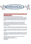 NURS 640 UPDATED EXAM PAPER QUESTIONS AND ANSWERS SURE A&period;pdf