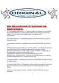MHA 708 EVALUATION TEST QUESTIONS AND ANSWERS SURE A&period;pdf