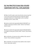 ELE 146 PRACTICE EXAM 2026 SOLVED&NewLine;QUESTIONS WITH FULL EXPLANATIONS&NewLine;