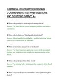ELECTRICAL CONTRACTOR LICENSING&NewLine;COMPREHENSIVE TEST PAPER QUESTIONS&NewLine;AND SOLUTIONS GRADED A&plus;