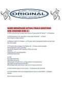 NAMS MENOPAUSE ACTUAL FINALS QUESTIONS AND ANSWERS SURE A&period;pdf