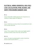 ELECTRICAL WIRING RESIDENTIAL HIGH-YIELD&NewLine;LOAD CALCULATIONS&comma; PANEL BOARDS&comma; AND&NewLine;SAFETY PROCEDURES SUMMARY 2026