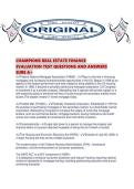 CHAMPIONS REAL ESTATE FINANCE EVALUATION TEST QUESTIONS AND ANSWERS SURE A&period;pdf