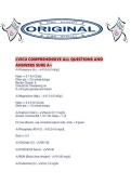 CVICU COMPREHENSIVE ALL QUESTIONS AND ANSWERS SURE A&period;pdf