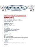 CVICU EXAMS SCRIPT ALL QUESTIONS AND ANSWERS SURE A&period;pdf