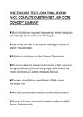 ELECTROLYSIS TESTS 2026 FINAL REVIEW&NewLine;PACK COMPLETE QUESTION SET AND CORE&NewLine;CONCEPT SUMMARY