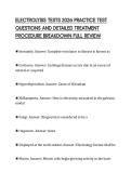 ELECTROLYSIS TESTS 2026 PRACTICE TEST&NewLine;QUESTIONS AND DETAILED TREATMENT&NewLine;PROCEDURE BREAKDOWN FULL REVIEW