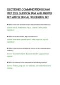 ELECTRONIC COMMUNICATIONS EXAM&NewLine;PREP 2026 QUESTION BANK AND ANSWER&NewLine;KEY MASTER SIGNAL PROCESSING SET&NewLine;