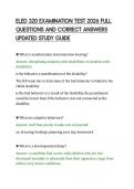 ELED 320 EXAMINATION TEST 2026 FULL&NewLine;QUESTIONS AND CORRECT ANSWERS&NewLine;UPDATED STUDY GUIDE&NewLine;