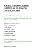 ELED 3100 ACTUAL EXAM 2026 EXAM&NewLine;QUESTIONS AND SOLUTIONS FULL&NewLine;SOLUTION VIEW AHEAD&NewLine;