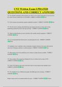 CNT Written Exam UPDATED &NewLine;QUESTIONS AND CORRECT ANSWERS