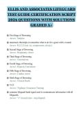 ELLIS AND ASSOCIATES LIFEGUARD&NewLine;TEST GUIDE CERTIFICATION SCRIPT&NewLine;2026 QUESTIONS WITH SOLUTIONS&NewLine;GRADED A&plus;&NewLine;