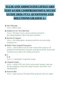ELLIS AND ASSOCIATES LIFEGUARD&NewLine;TEST GUIDE COMPREHENSIVE STUDY&NewLine;GUIDE 2026 FULL QUESTIONS AND&NewLine;SOLUTIONS GRADED A&plus;&NewLine;