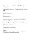 ATI Leadership&colon; Delegation and Prioritization Exam 2 2026 &vert;Questions&NewLine;&vert;Answers &vert;Rationales&NewLine;