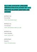 ELLIS AND ASSOCIATES LIFEGUARD&NewLine;CERTIFICATION EVALUATION TEST 2026&NewLine;PRACTICE SOLUTION QUESTIONS AND&NewLine;ANSWERS&NewLine;