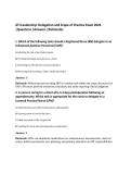 ATI Leadership&colon; Delegation and Scope of Practice Exam 2026&NewLine;&vert;Questions &vert;Answers &vert;Rationales&NewLine;