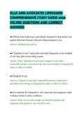 ELLIS AND ASSOCIATES LIFEGUARD&NewLine;COMPREHENSIVE STUDY GUIDE 2026&NewLine;SOLVED QUESTIONS AND CORRECT&NewLine;ANSWERS&NewLine;