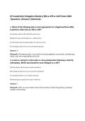 ATI Leadership&colon; Delegation Mastery &lpar;RN vs LPN vs UAP&rpar; Exam 2026&NewLine;&vert;Questions &vert;Answers &vert;Rationales&NewLine;
