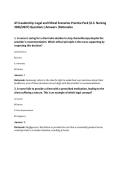 ATI Leadership&colon; Legal and Ethical Scenarios Practice Pack &lpar;U&period;S&period; Nursing&NewLine;2026&sol;2027&rpar; Questions &vert;Answers &vert;Rationales&NewLine;